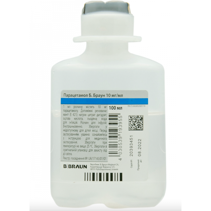 PARACETAMOL B. BRAUN