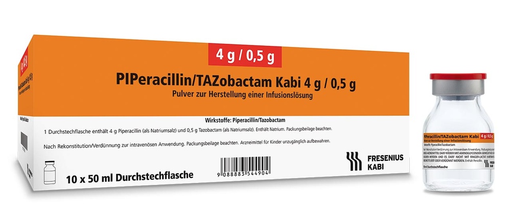 Піпераціллін/тазобацтам Кабі 4 г + 0,5 г
