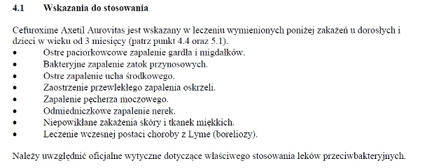 Цефуроксіме Аксетіл Ауровітас