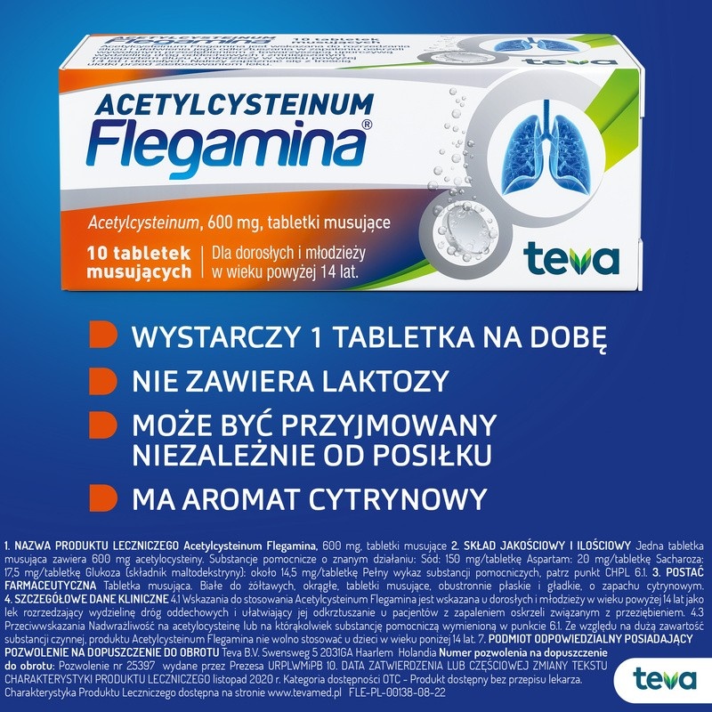 Ацетилцистеинум Флегамина