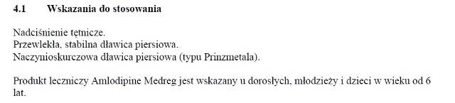 Амлодіпіне Медрег