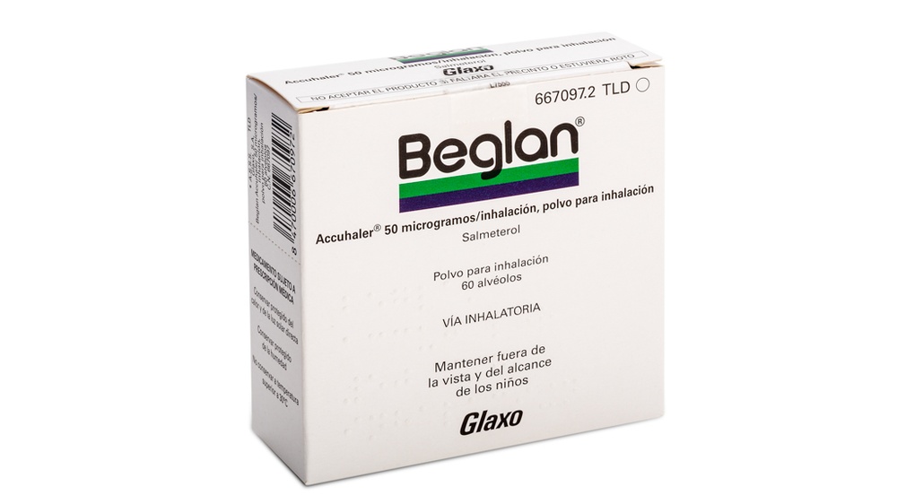 BEGLAN ACCUHALER 50 mikrogramów/wdychanie, proszek do inhalacji