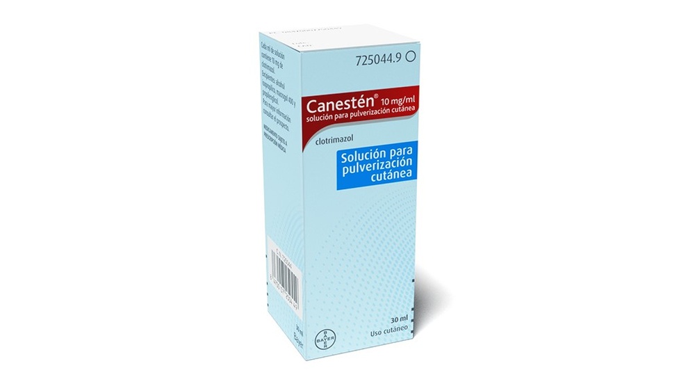 CANESTEN 10 mg/ml ROZTÓR DO PRZYGOTOWANIA WYROBU DO UŻYCIA ZEWNĘTRZNEGO W POSTACI SPRAYU