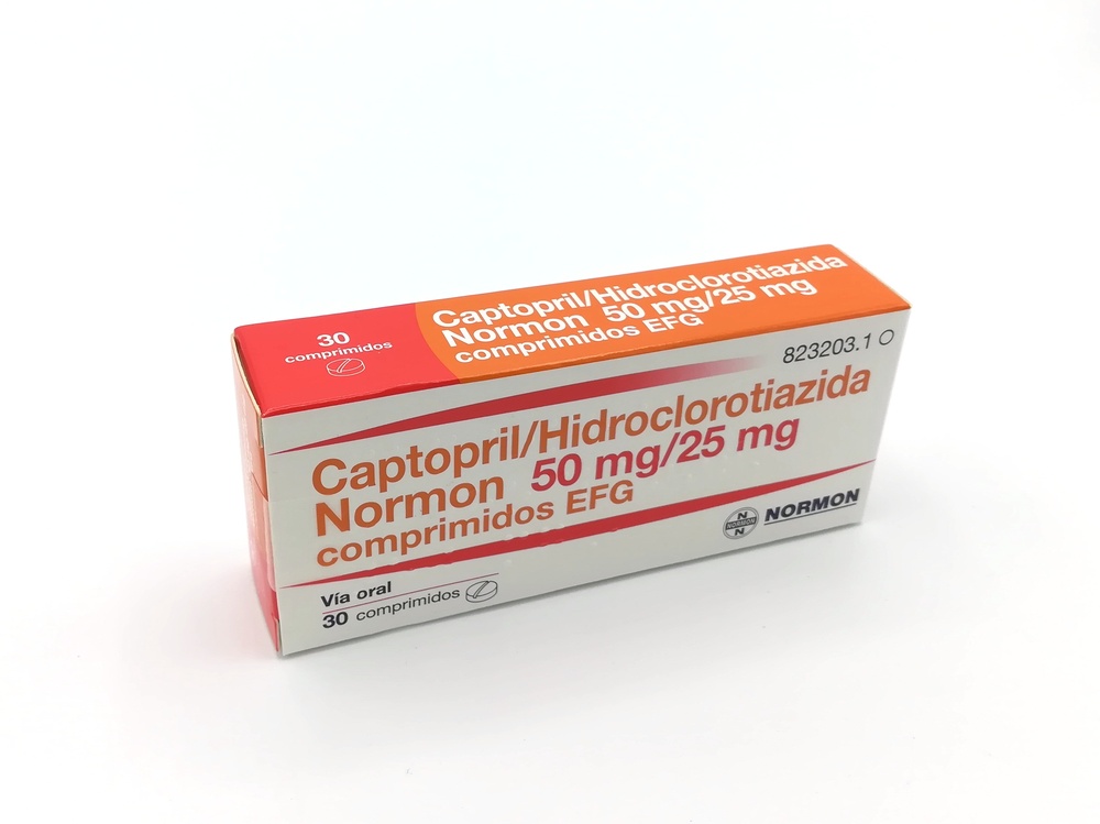 KAPTOPRYL / HYDROCHLORTHIAZYD NORMON 50 mg/25 mg TABLETKI