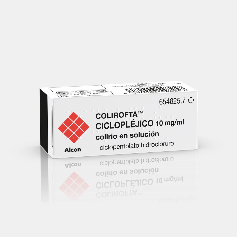 COLIROFTA CICLOPLÉJICO 10 mg/ml KROPLE DO OCZU, ROZTÓR