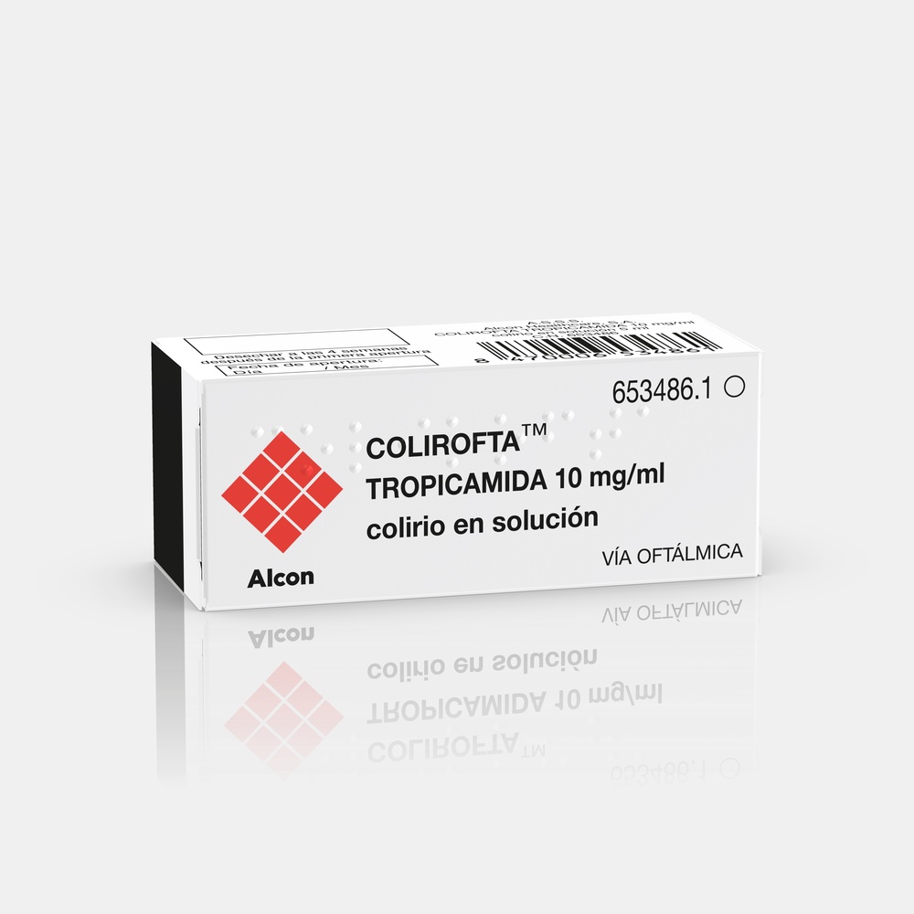 COLIROFTA TROPICAMID 10 mg/ml KROPLE DO OCZU, ROZTÓR