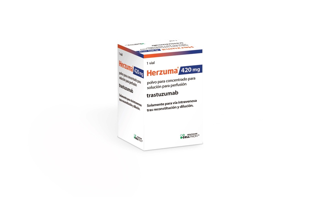 HERZUMA 420 mg PROSZEK DO PRZYGOTOWANIA KONCENTRATU DO ROZTWORU DO WLEWU