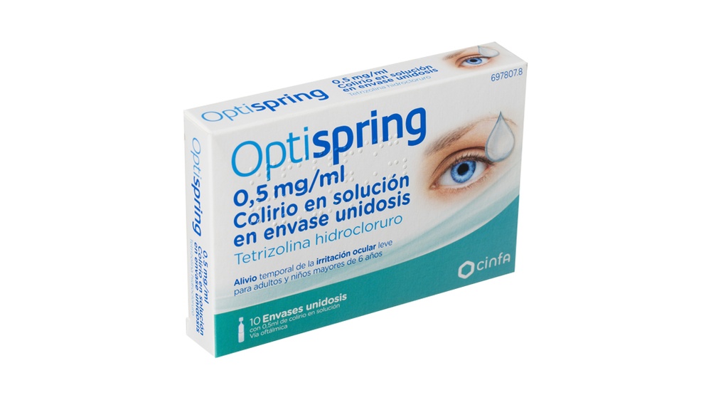 OPTISPRING 0,5 mg/ml KROPLE DO OCZU W POJEDYNCZYCH DAWKACH