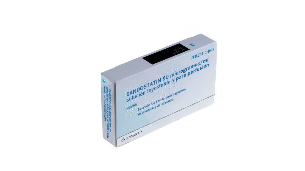 SANDOSTATIN 50 mikrogramów/ml ROZTÓR DO WSTRZYKIWAŃ I ROZTÓR DO WLEWU