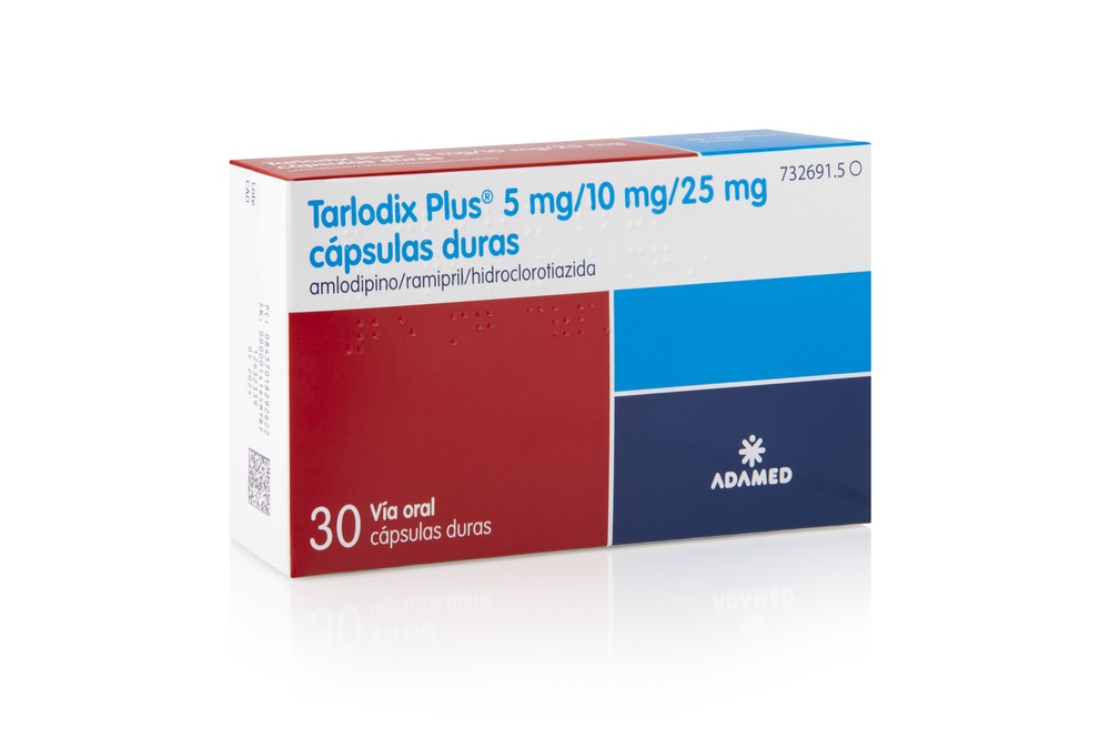 TARLODIX PLUS 5 mg/10 mg/25 mg TWARDYCH KAPSULEK