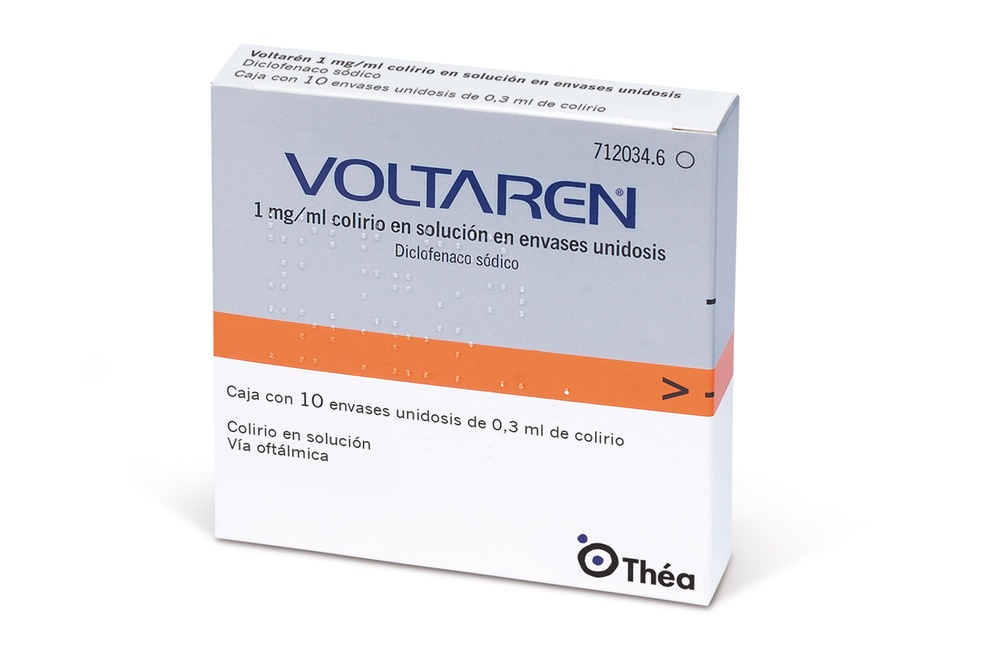 VOLTAREN 1 mg/ml KROPLE DO OCZU W JEDNODAWKOWYCH POJEMNIKACH