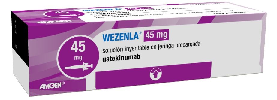 WEZENLA 45 mg ROZTÓR DO WSTRZYKIWAŃ W WSTRZYKIWACZU PRZEDNAWIERCONYM
