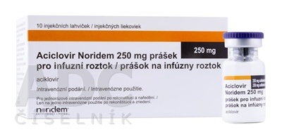 АЦИКЛОВІР НОРІДЕМ 250 мг ПОРОШОК ДЛЯ ПРИГОТУВАННЯ РОЗЧИНУ ДЛЯ ІНФУЗІЙ