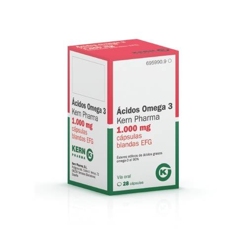KWASY OMEGA 3 KERN PHARMA 1000 mg MIĘKKIE KAPSULKI