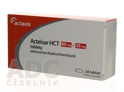 Актельсар HCT 80 мг/25 мг таблетки