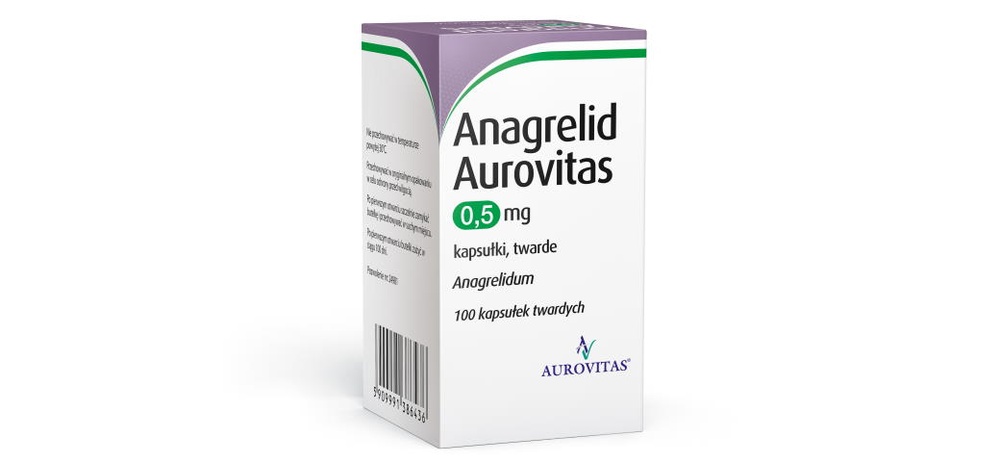 ANAGRELIDA AUROVITAS 0.5 mg TWARDYCH KAPSULEK