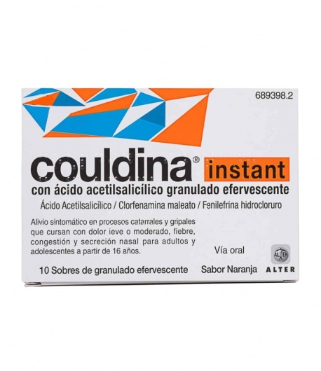 COULDINA INSTANT z Kwasem Acetylosalicylowym Granulat Musujący