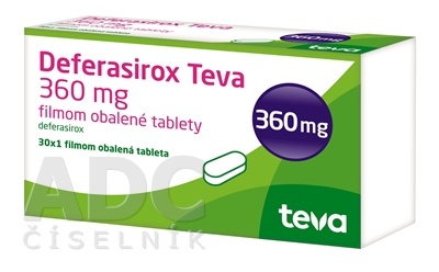 ДЕФЕРАСИРОКС ТЕВА-РАТИОФАРМ 360 мг ТАБЛЕТКИ, ПОКРЫТЫЕ ПЛЁНОЧНОЙ ОБОЛОЧКОЙ