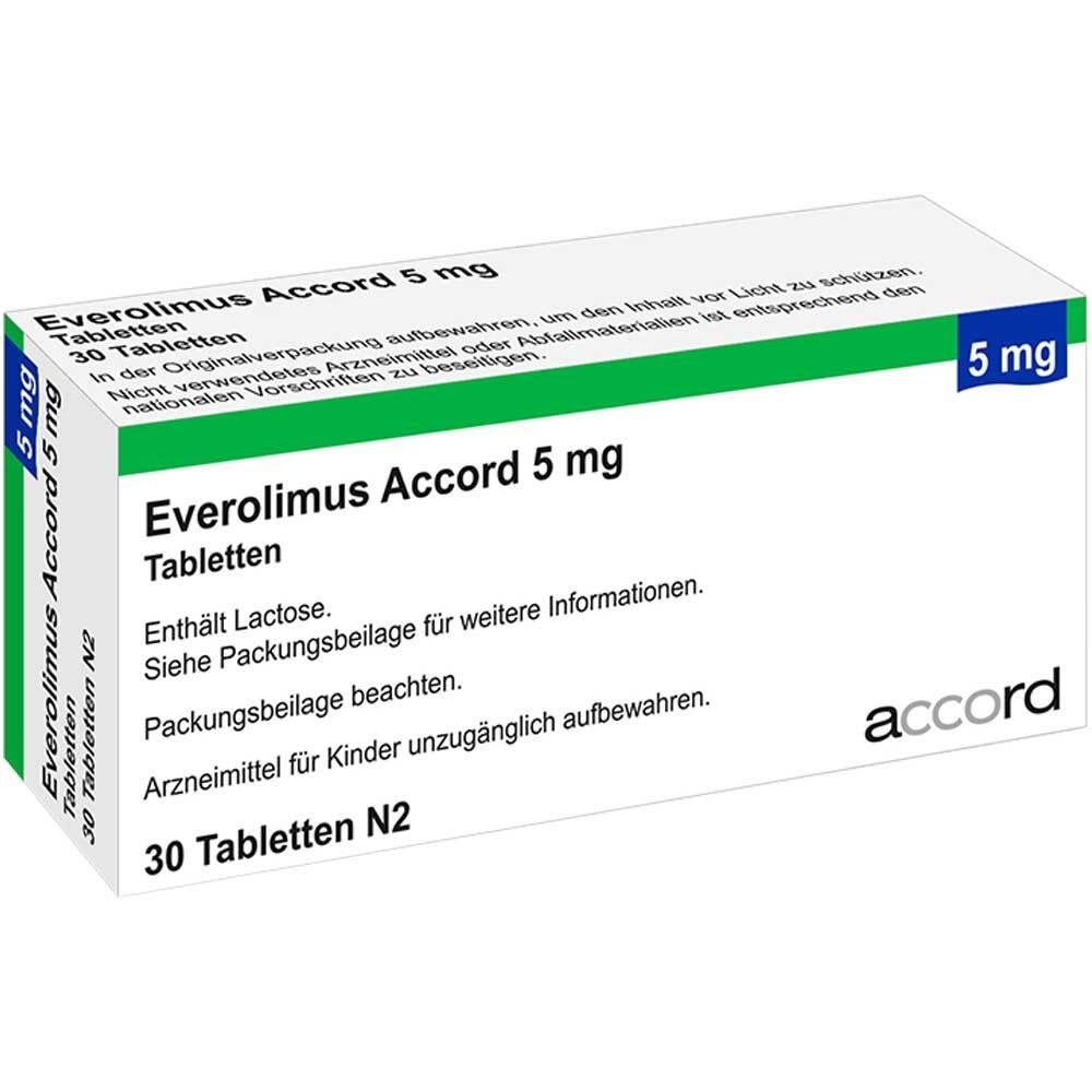 ЕВЕРОЛІМУС АККОРД 5 мг ТАБЛЕТКИ