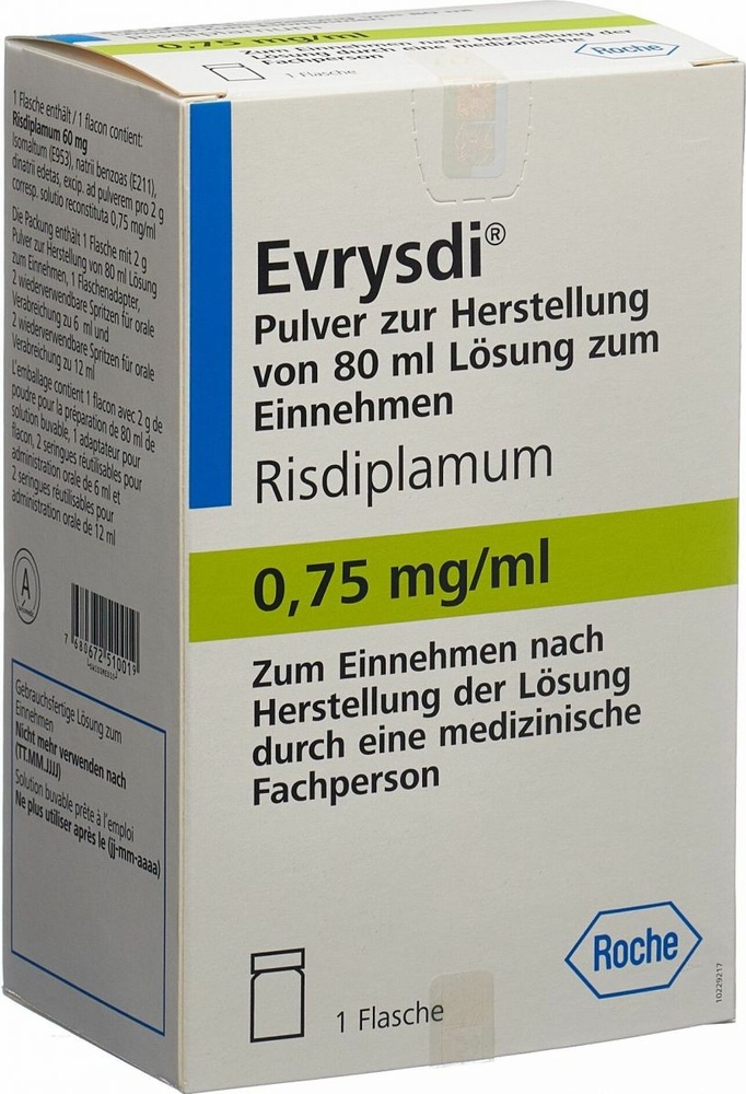 EVRYSDI 0,75 mg/ml PROSZEK DO PRZYGOTOWANIA ROZTWORU DOUSTNEGO