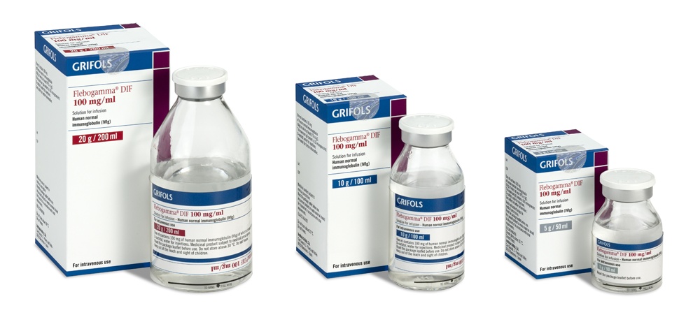 FLEBOGAMMA DIF 100 mg/ml ROZTÓR DO WLEWU