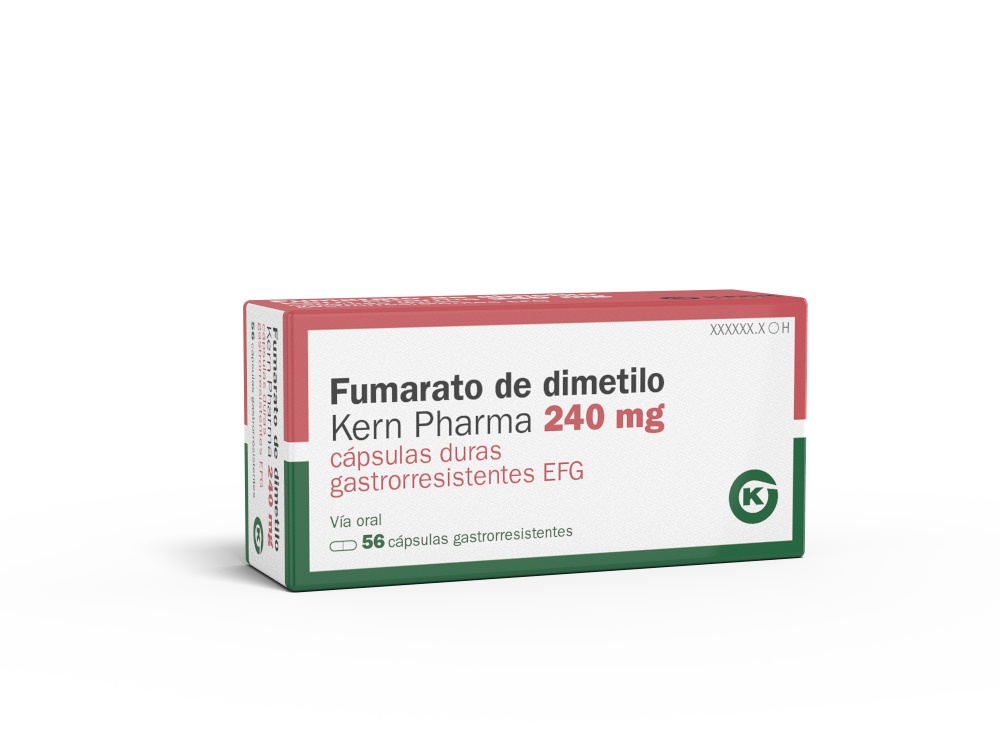 Фумарат диметила NEURAXPHARM 240 мг твердые желудочно-устойчивые капсулы
