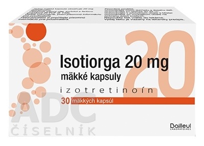 ІЗОТІОРГА 20 мг М'ЯКІ ЖЕЛАТИНОВІ КАПСУЛИ