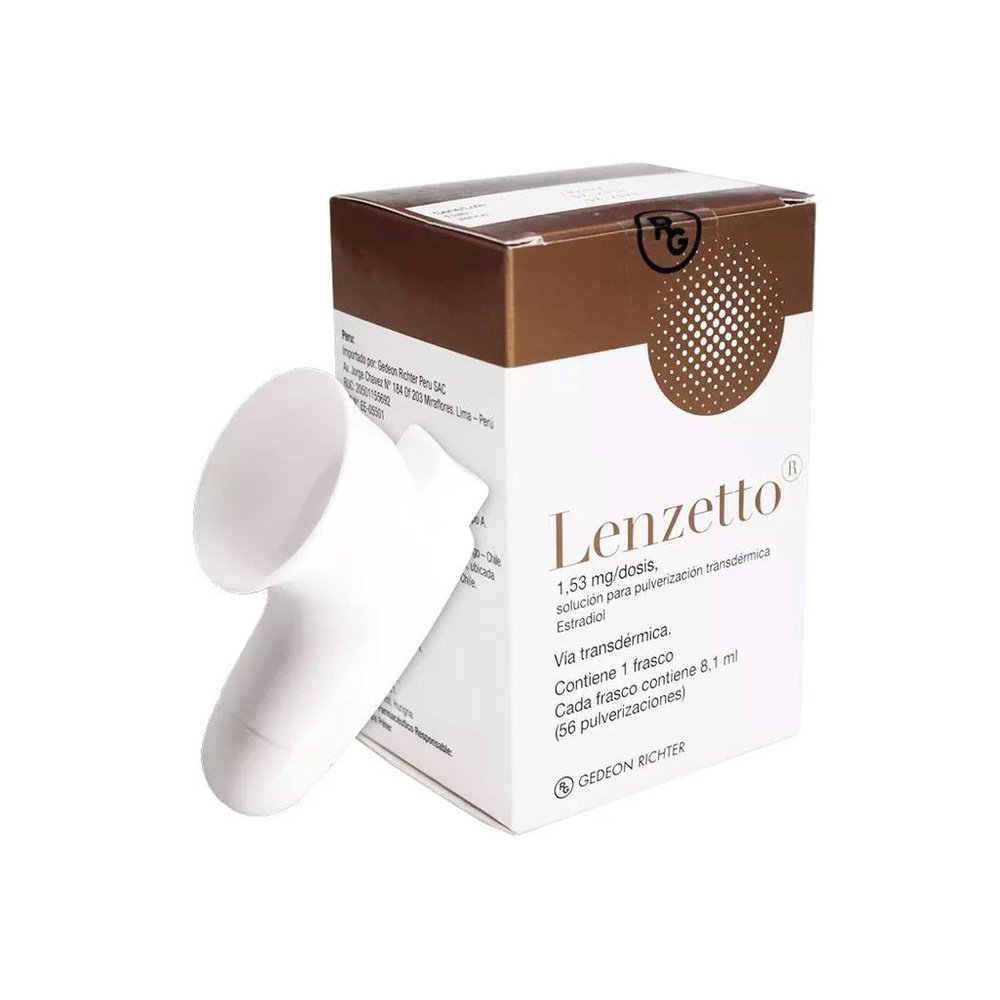 LENZETTO 1,53 mg/dawki ROZTÓR DO APLIKACJI SKÓRNEJ W POSTACI SPRAYU