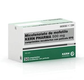 МОФЕТИЛ МИКОФЕНОЛАТ КЕРН ФАРМА 500 мг ТАБЛЕТКИ, ПОКРЫТЫЕ ПЛЁНОЧНОЙ ОБОЛОЧКОЙ