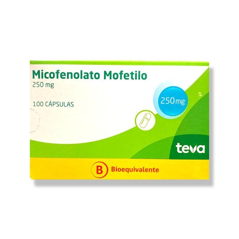 MICOFENOLATU MOFETYLU TEVA 250 mg TWARDYCH KAPSULEK