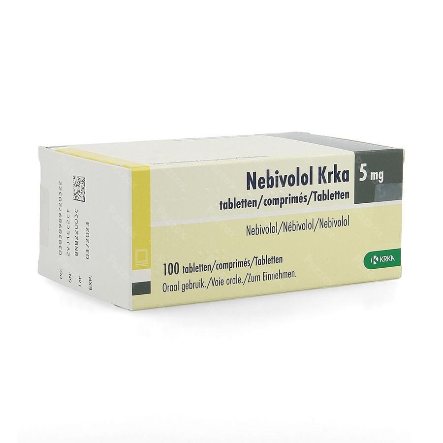 NEBIVOLOL KRKA 5 mg TABLETKI