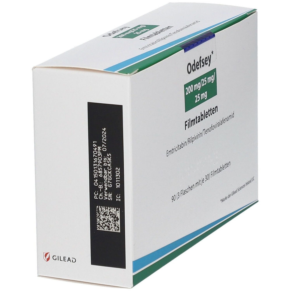 ODEFSEY 200 mg/25 mg/25 mg TABLETKI POWLEKANE