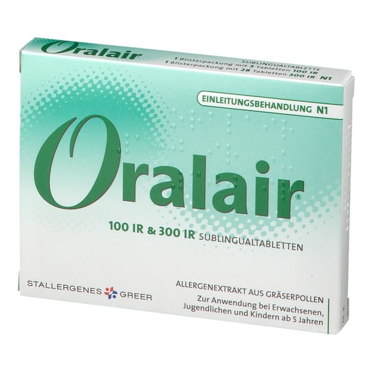 ORALAIR INICIO 100 IU/300 IU TABLETKI PODJĘZYKOWE