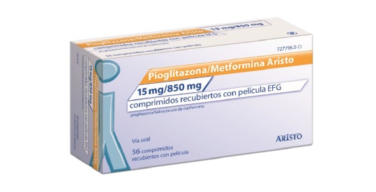 PIOGLITAZONA/METFORMINA ARISTO 15 mg/850 mg TABLETKI POWLEKANE