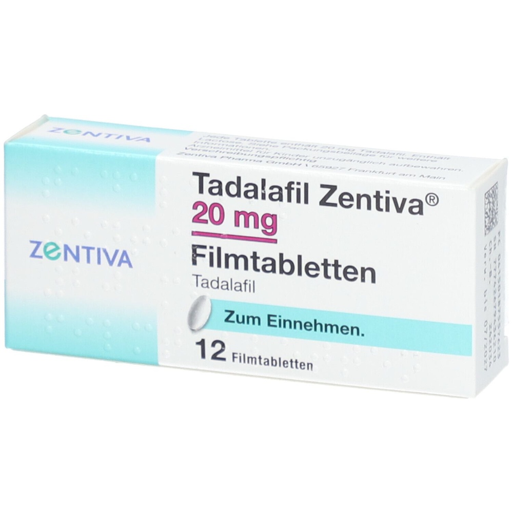 TADALAFIL Zentiva 20 mg TABLETKI POWLEKANE