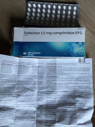 ТОДАЦИТАН 1,5 мг ТАБЛЕТКИ