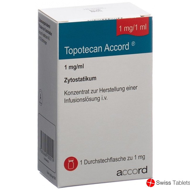 ТОПОТЕКАН АККОРД 1 мг/мл КОНЦЕНТРАТ ДЛЯ ПРИГОТОВЛЕНИЯ РАСТВОРА ДЛЯ ИНФУЗИЙ
