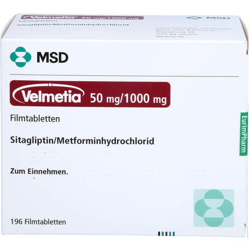 VELMETIA 50 MG/1000 MG TABLETKI POWLEKANE