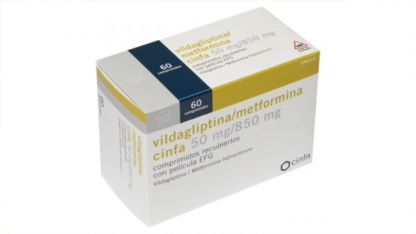 WILDAGLIPTINA/METFORMINA VIR 50 mg/850 mg TABLETKI POWLEKANE