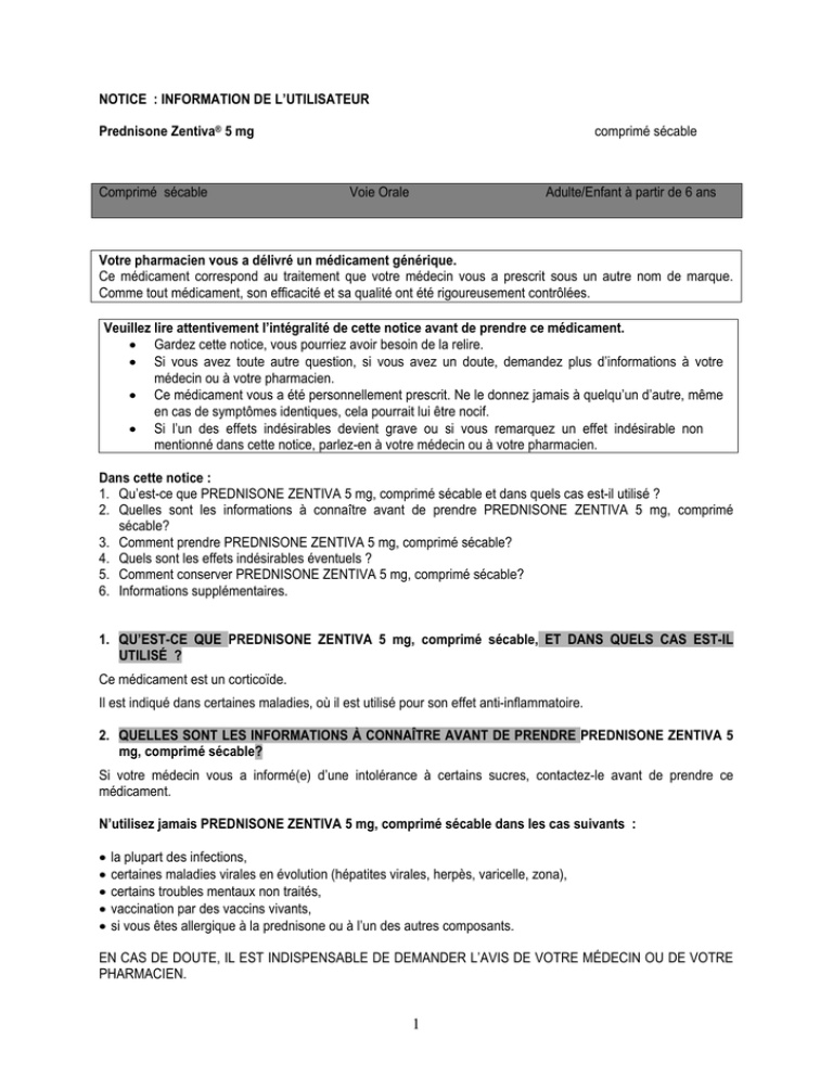 PREDNISONE TSENTIVA
