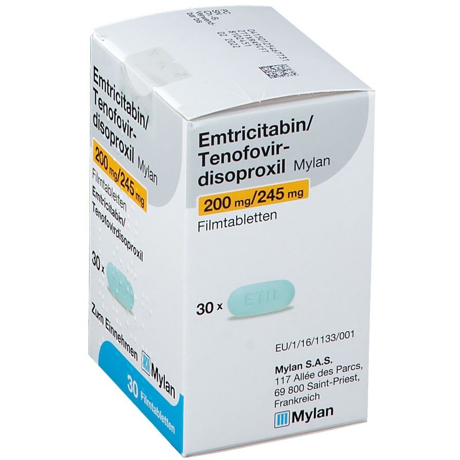 EMTRIKITABINA/TENOFOVIR DISOPROXIL MYLAN